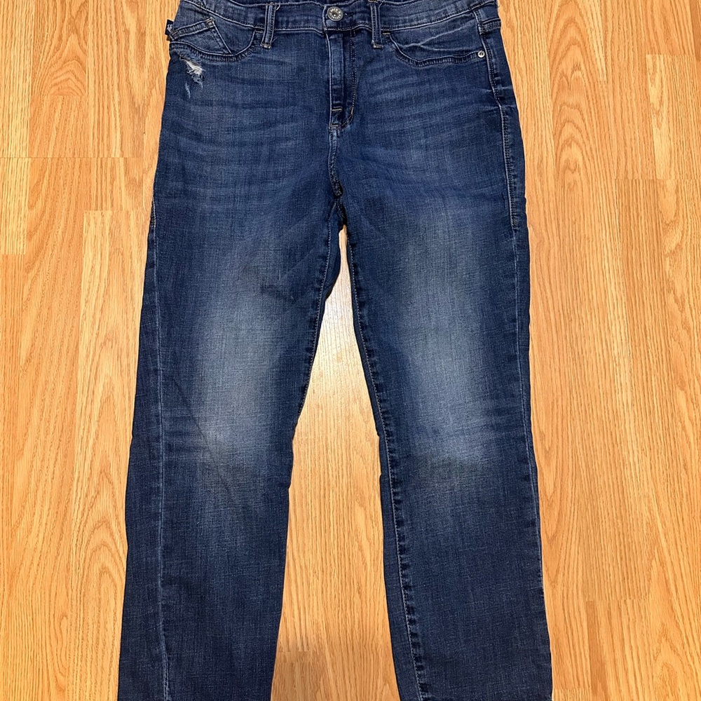 Rock & Republic Women's Dark Blue Cropped Jeans